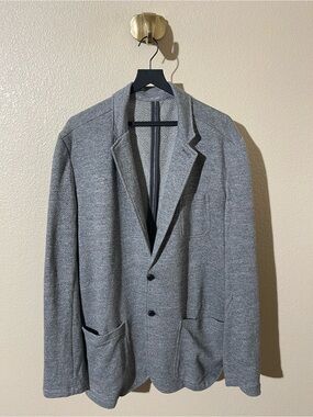 Faherty Gray Knit Sport Coat - Lightweight Textured Blazer